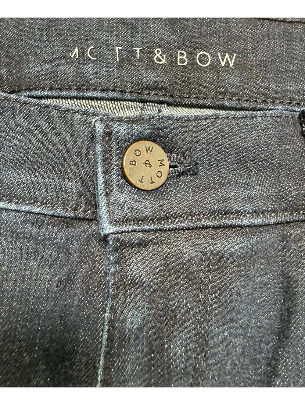 Mott & Bow Men’s 34x32 Slim Jeans Dark Wash Stretch Denim Premium Blue Cotton